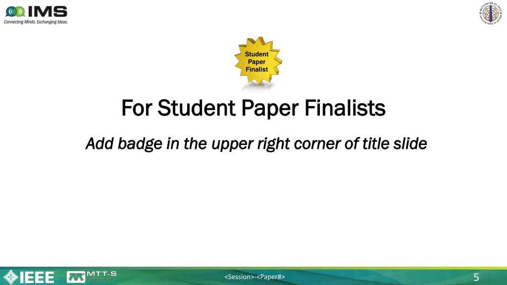 student paper finalist