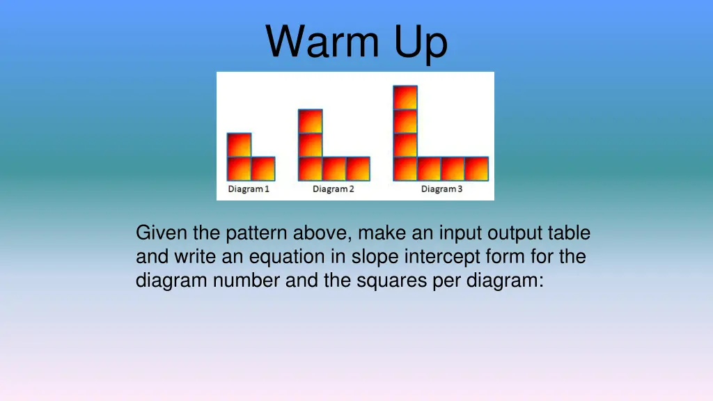 warm up 2