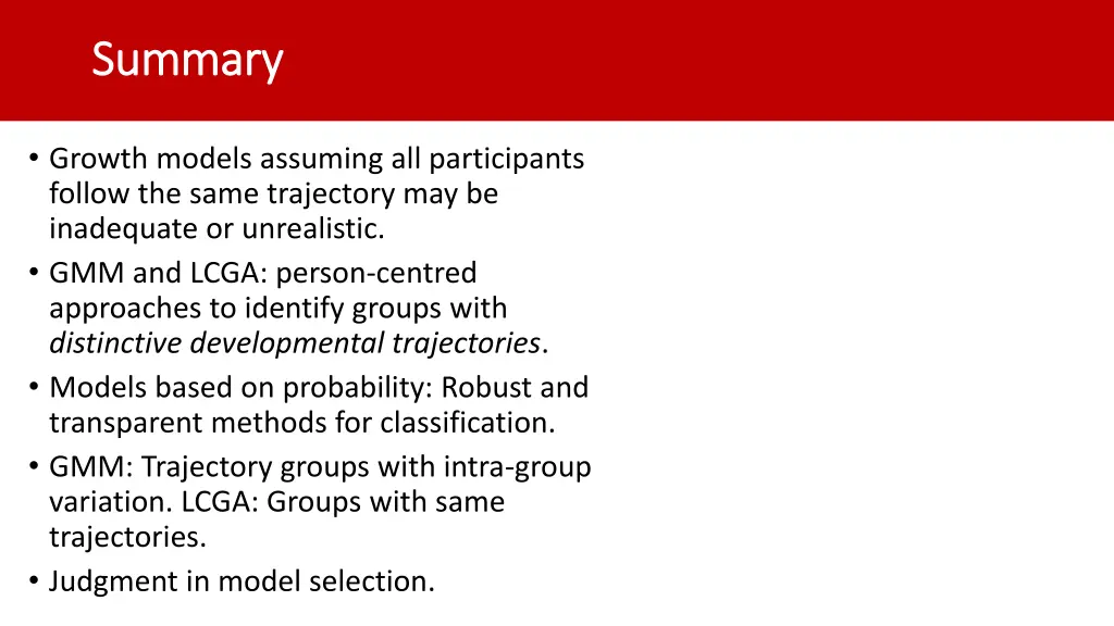 summary summary