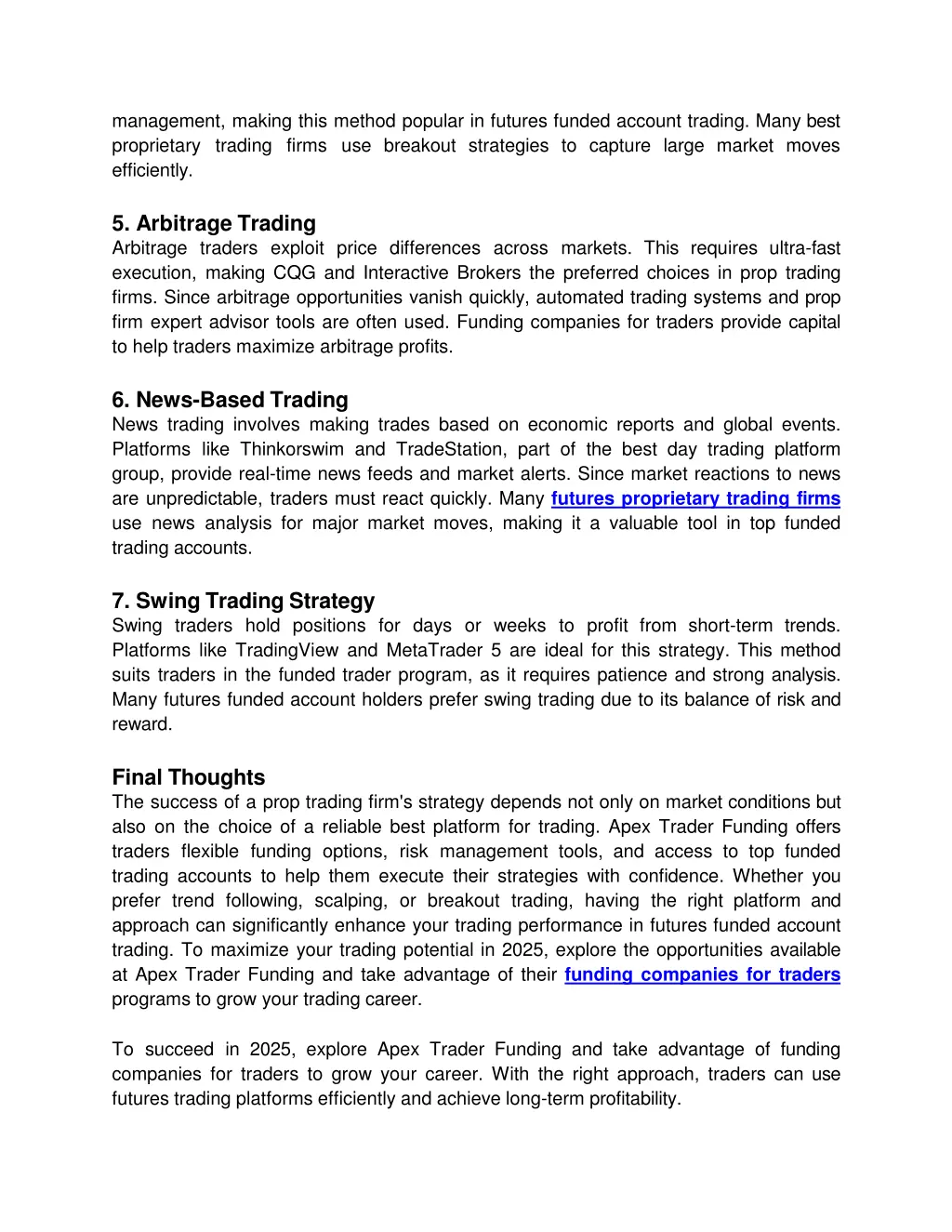 management making this method popular in futures