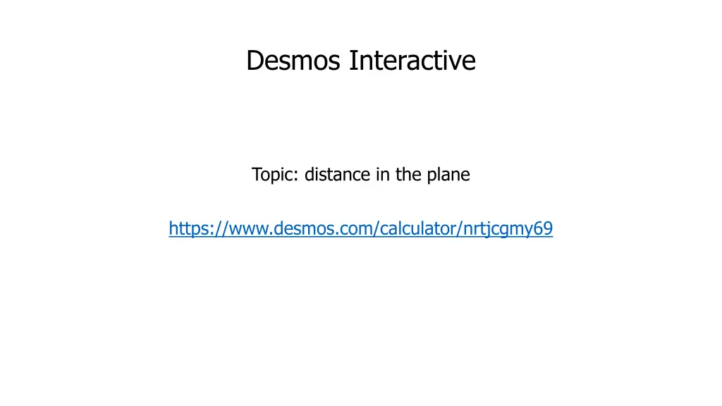 desmos interactive