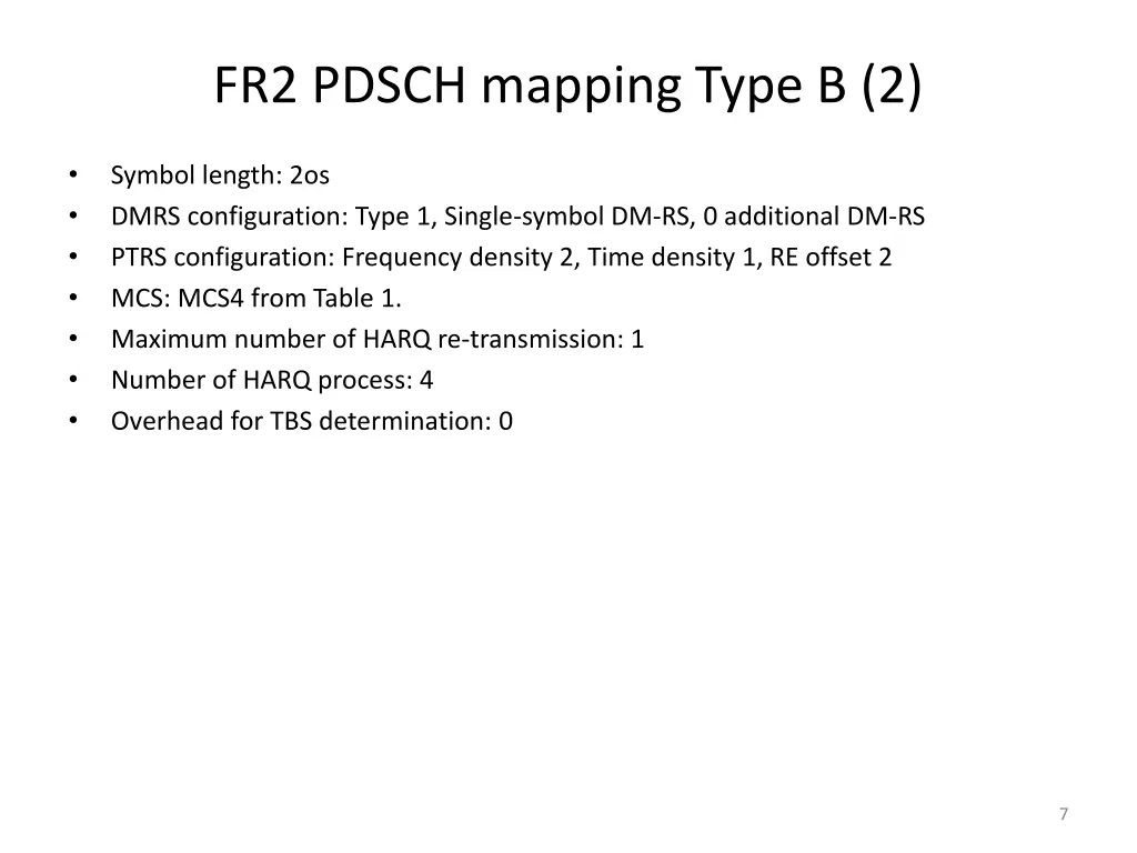 fr2 pdsch mapping type b 2