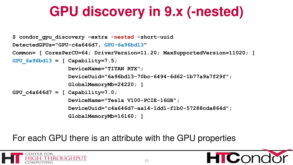 gpu discovery in 9 x nested