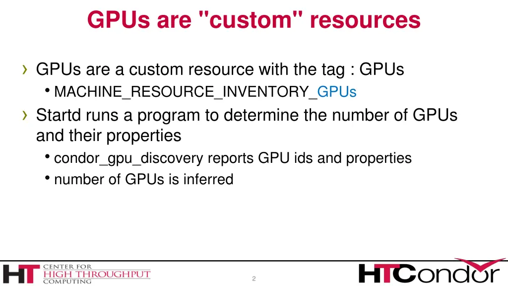 gpus are custom resources