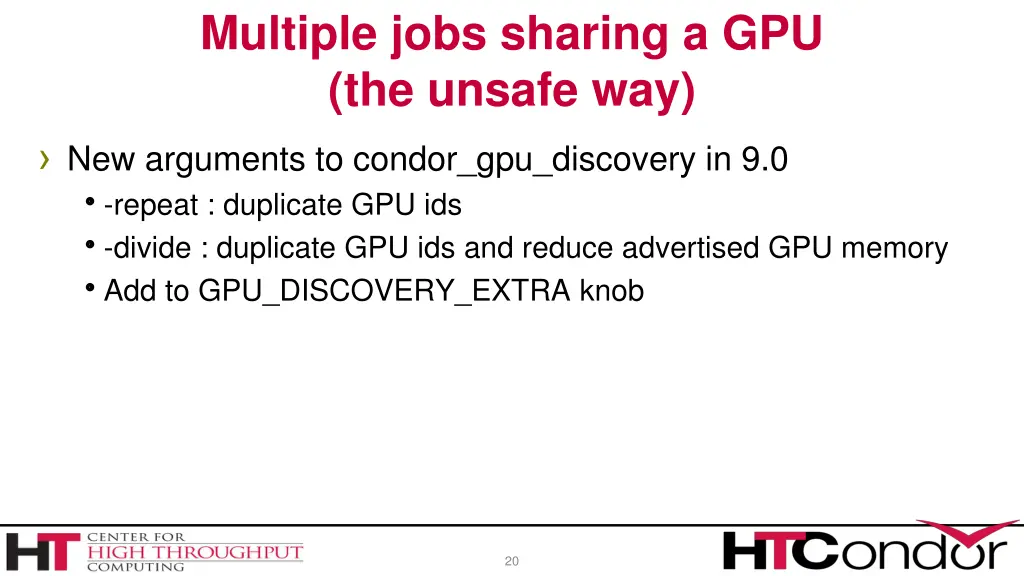 multiple jobs sharing a gpu the unsafe way