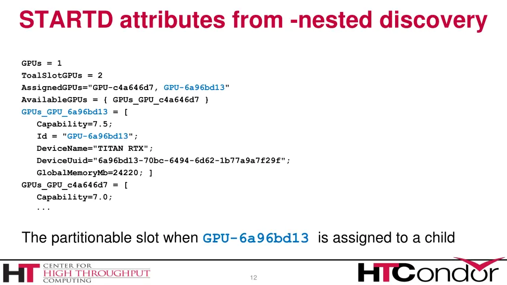 startd attributes from nested discovery