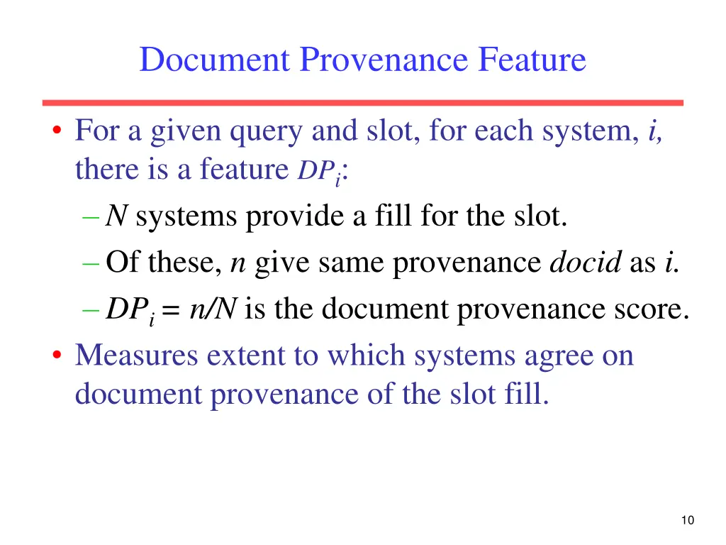document provenance feature