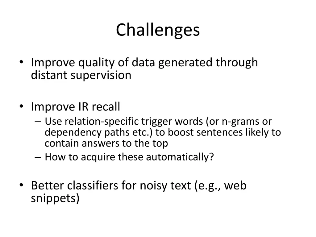 challenges