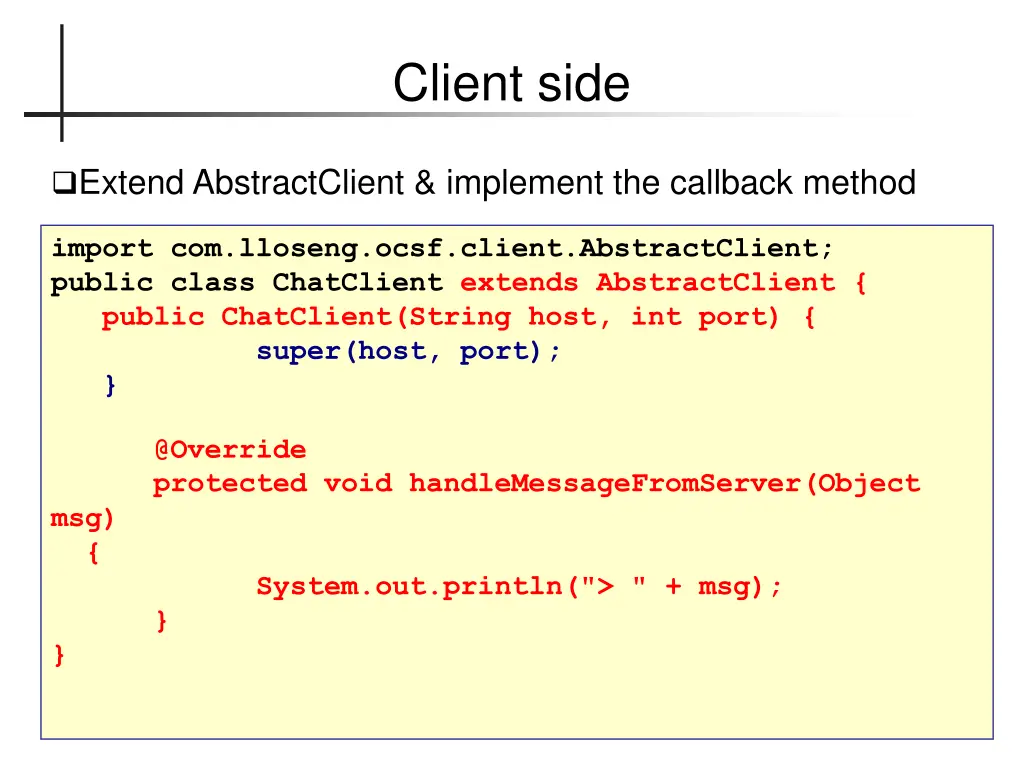 client side