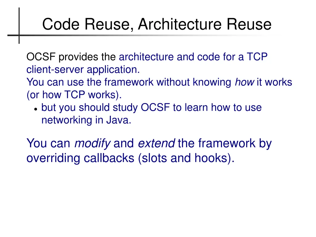 code reuse architecture reuse