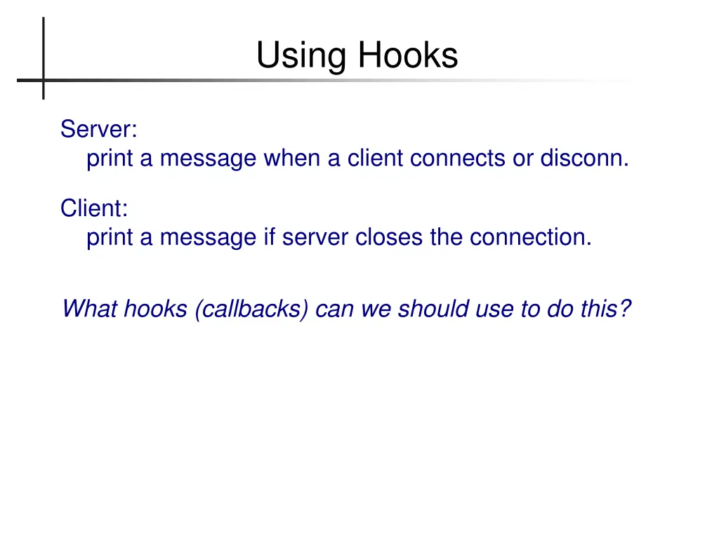 using hooks