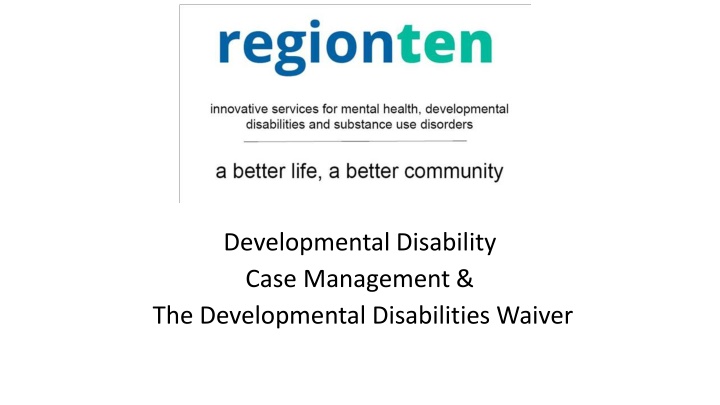 developmental disability case management