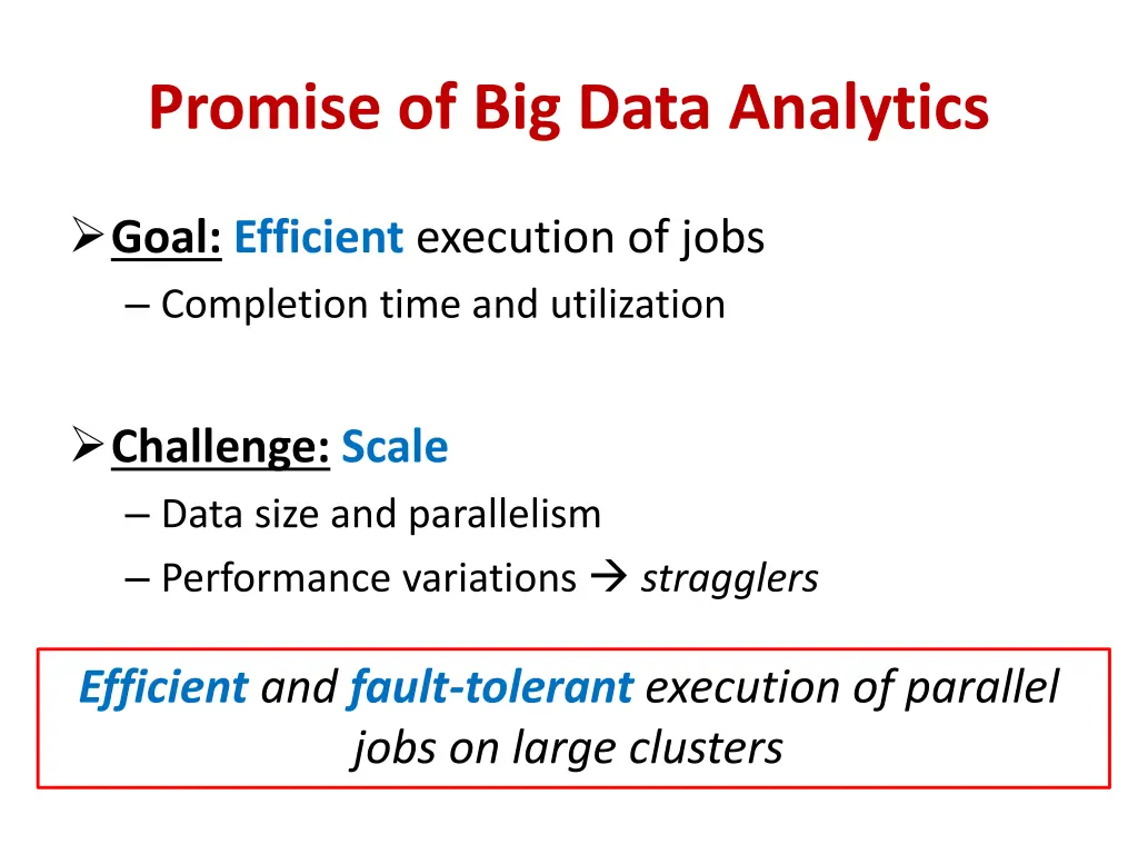 promise of big data analytics