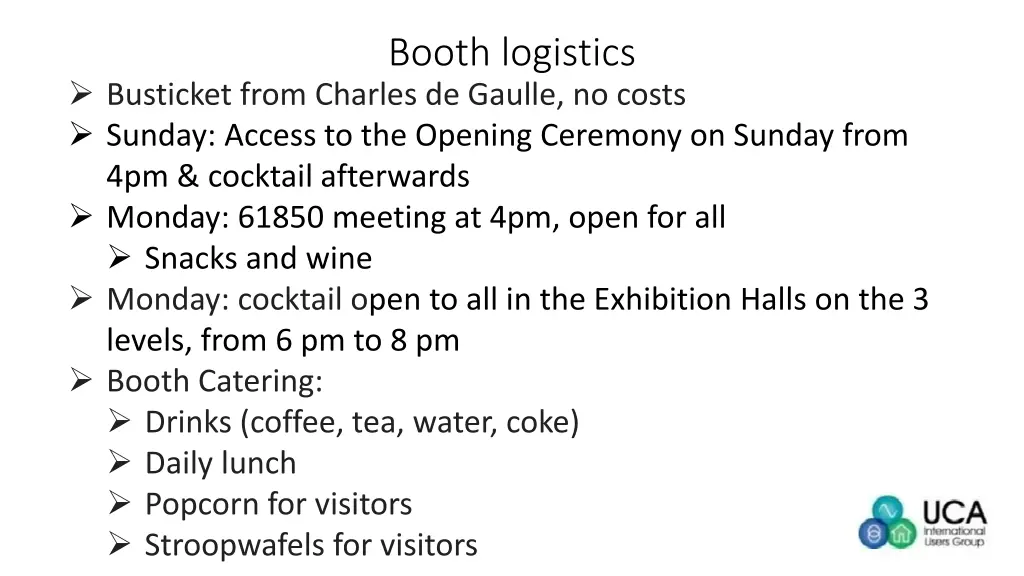 booth logistics
