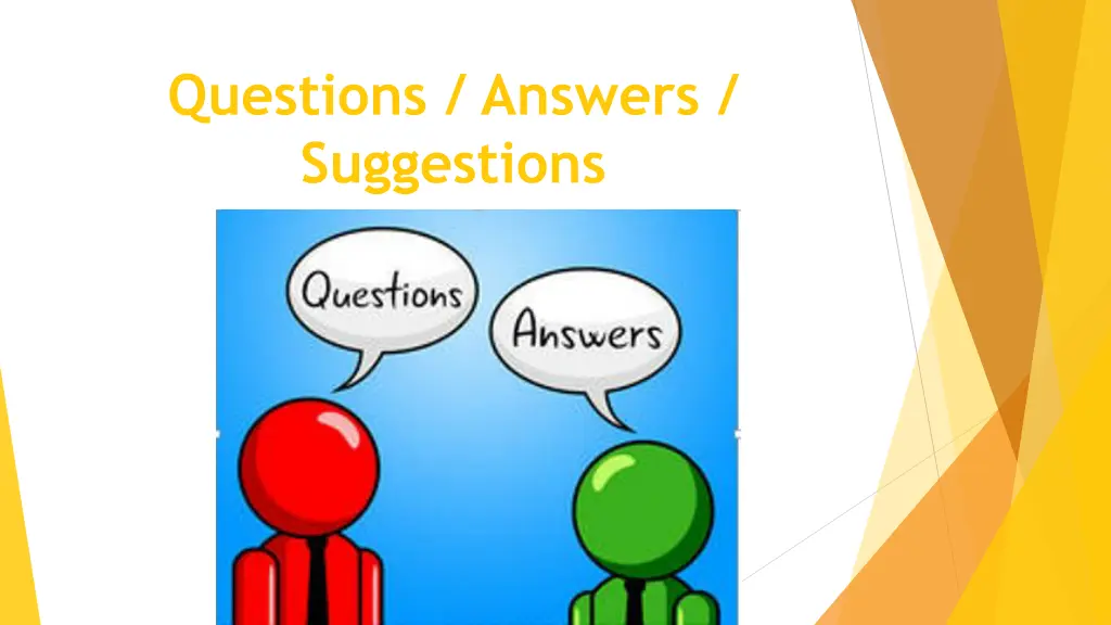 questions answers suggestions