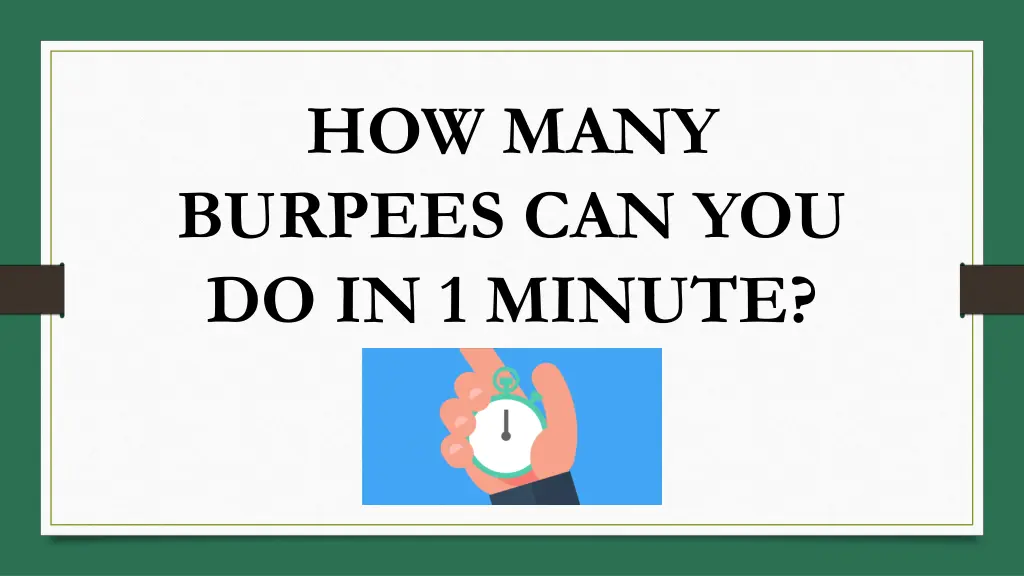 how many burpees can you do in 1 minute