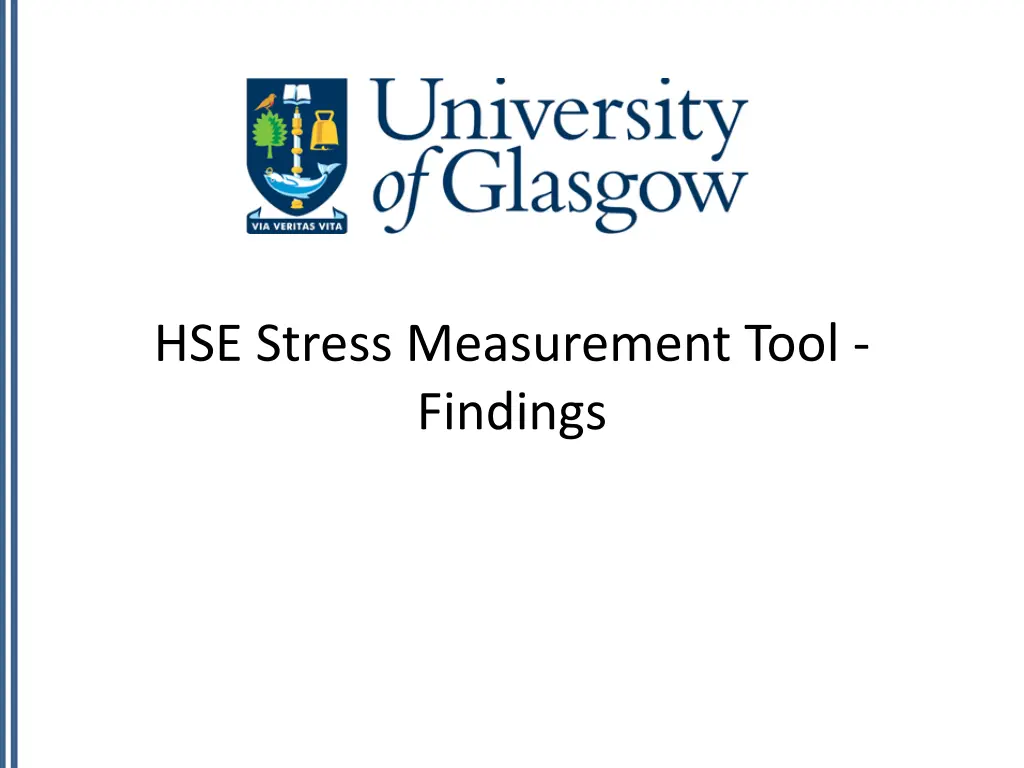 hse stress measurement tool findings