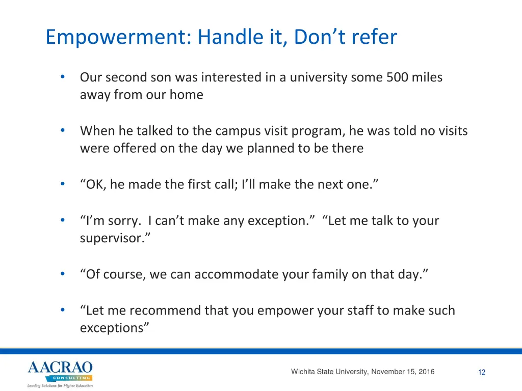 empowerment handle it don t refer
