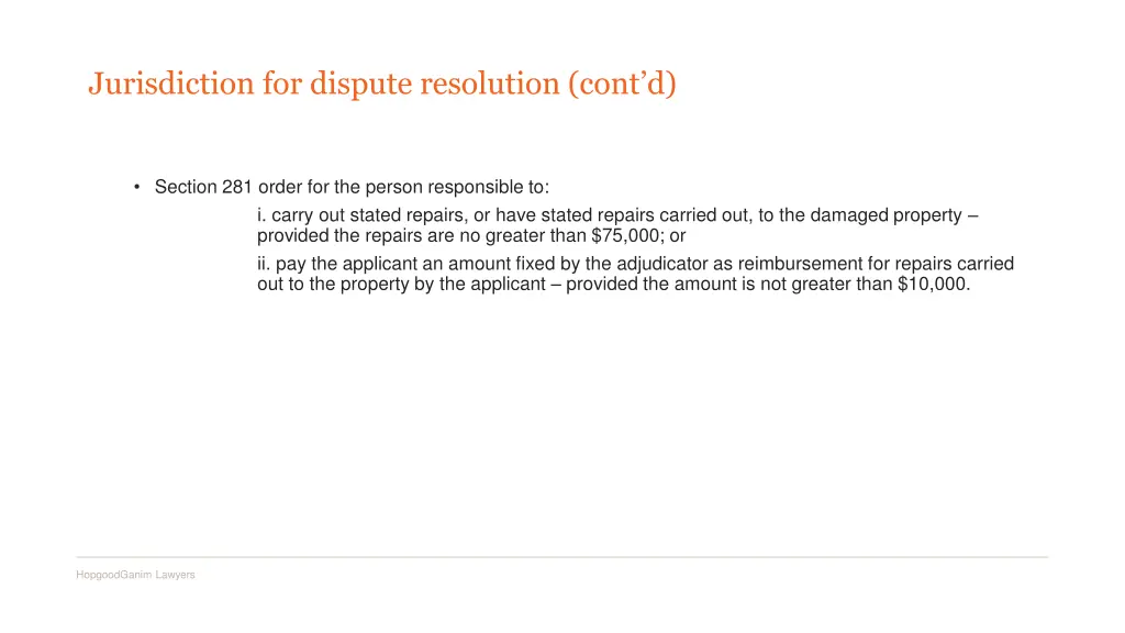 jurisdiction for dispute resolution cont d 3