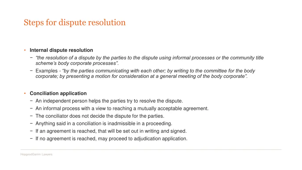 steps for dispute resolution