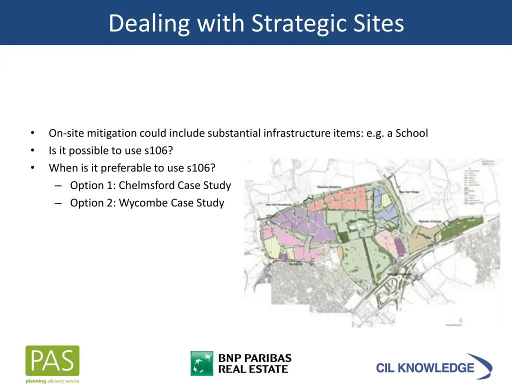 dealing with strategic sites
