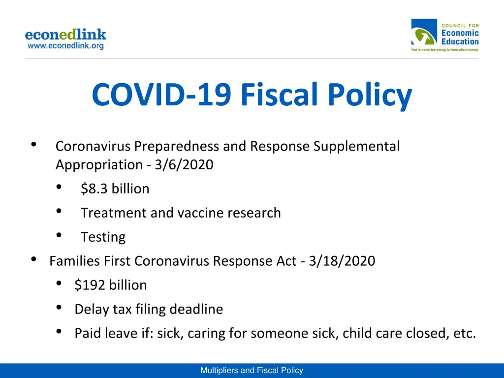 covid 19 fiscal policy