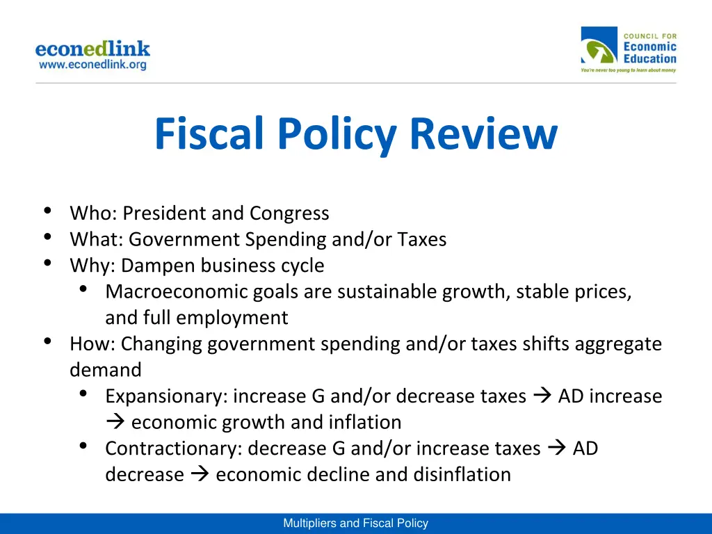 fiscal policy review