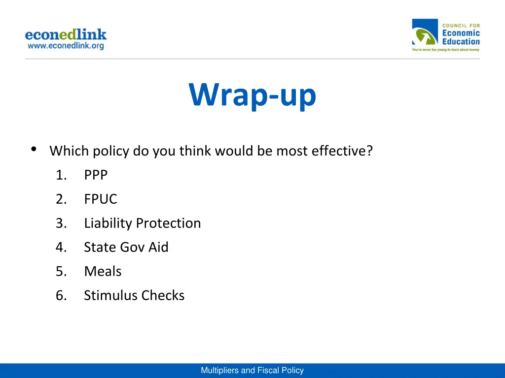 wrap up