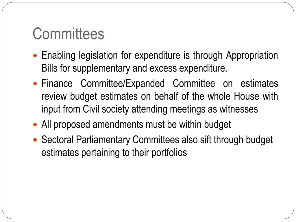 committees