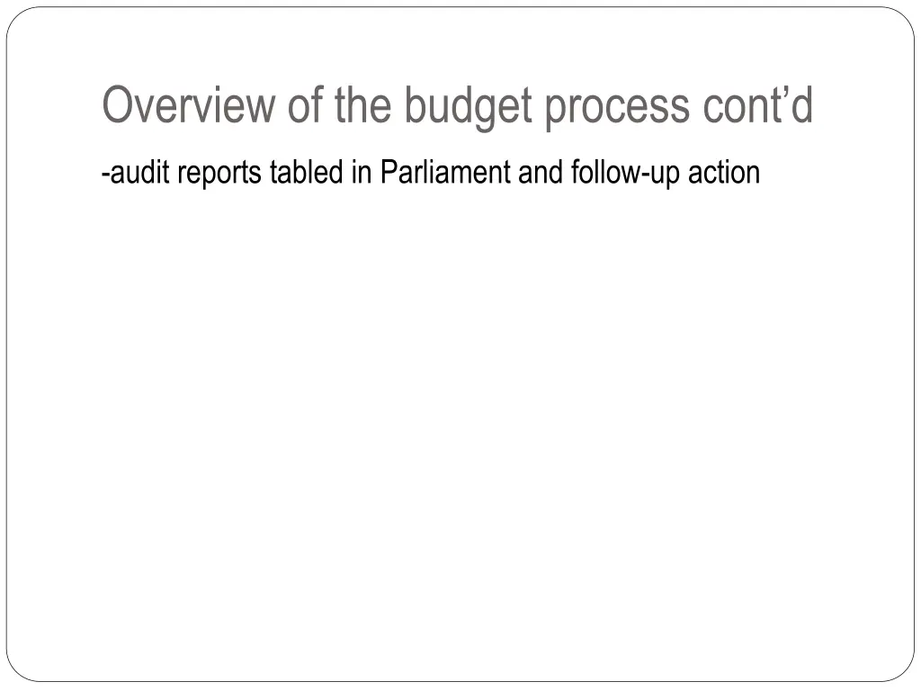 overview of the budget process cont d 2