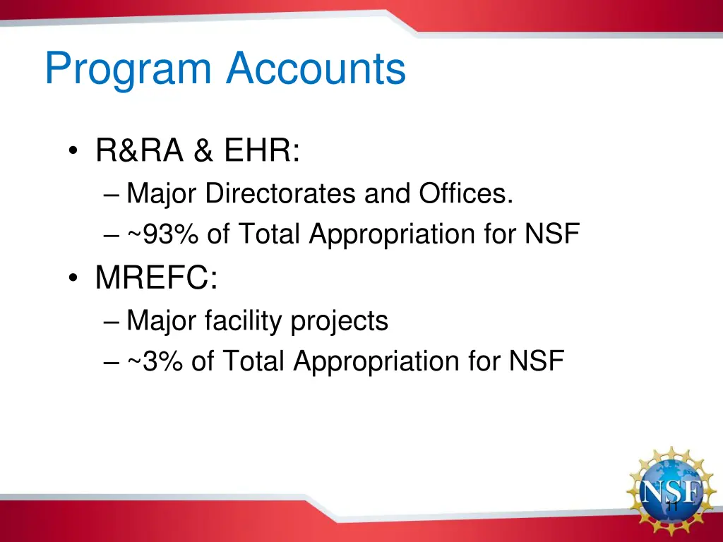 program accounts