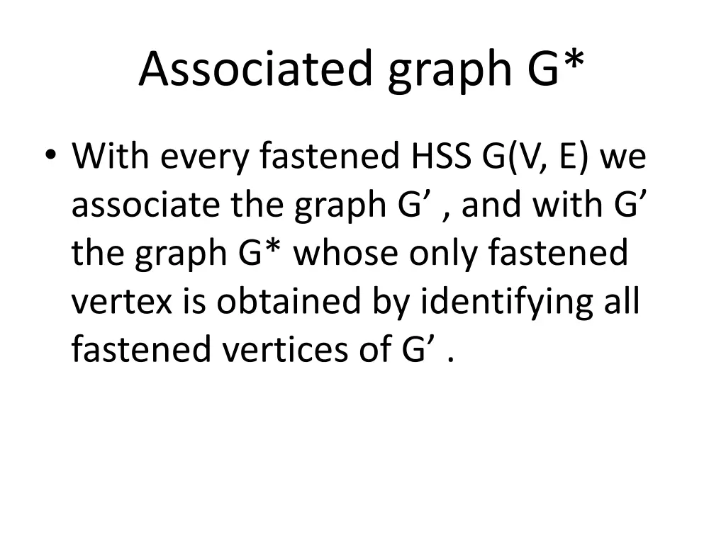 associated graph g 1
