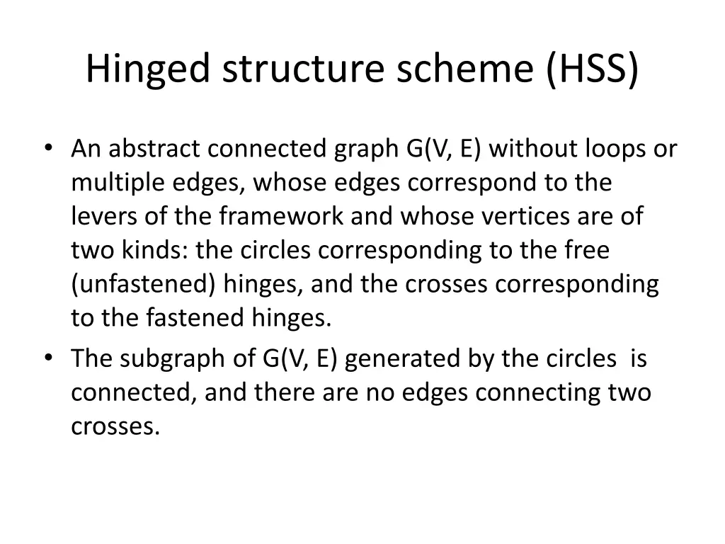 hinged structure scheme hss