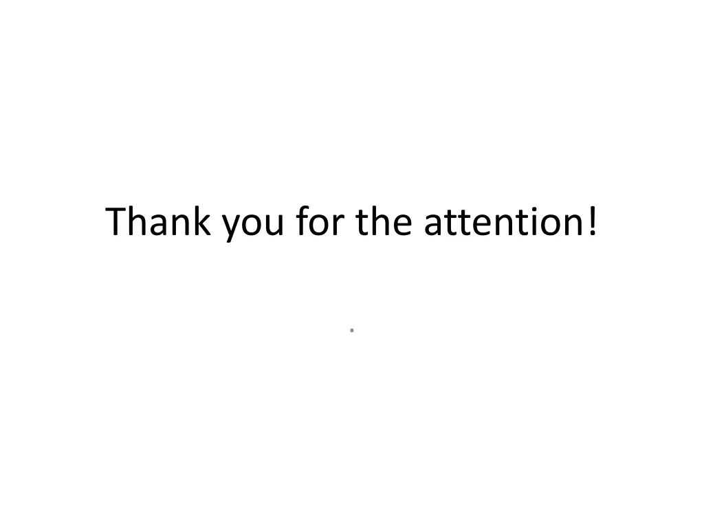 thank you for the attention