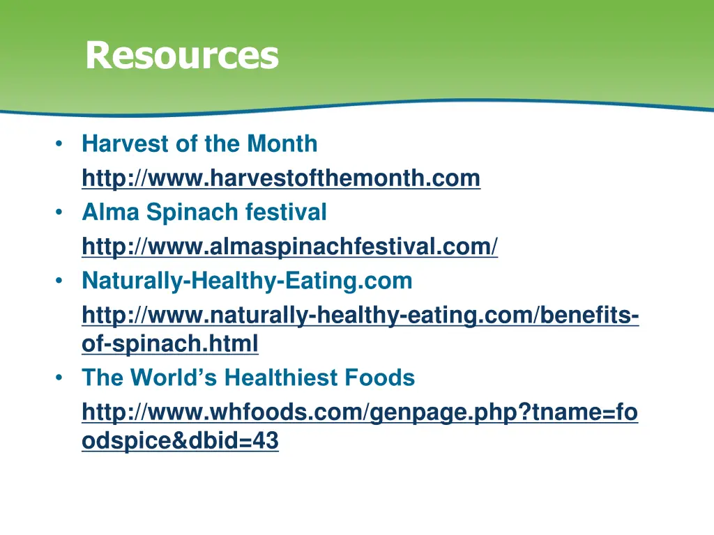 resources