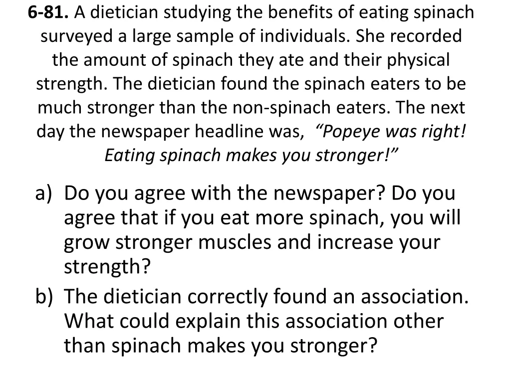 6 81 a dietician studying the benefits of eating