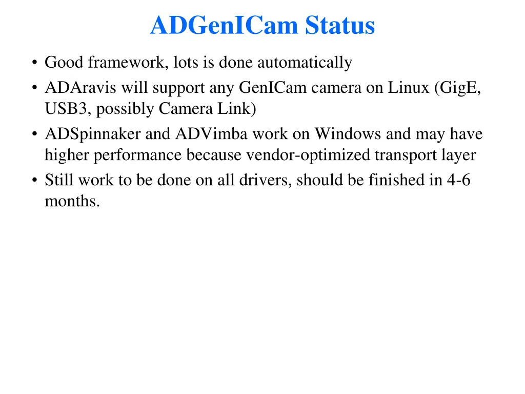adgenicam status
