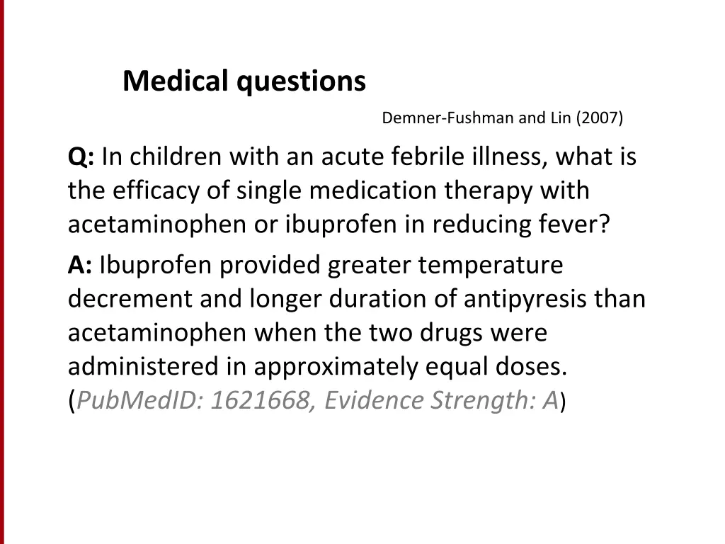 medical questions