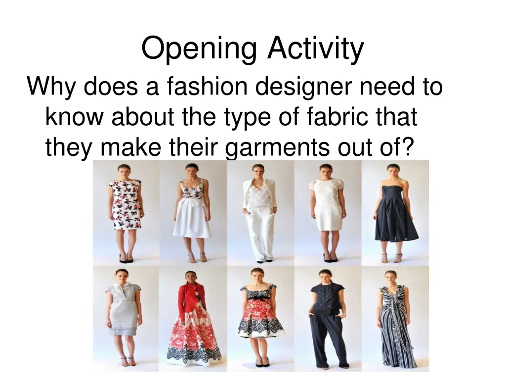 opening activity