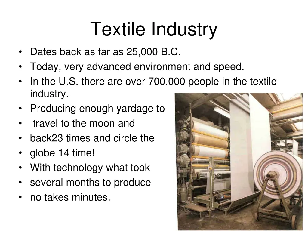 textile industry