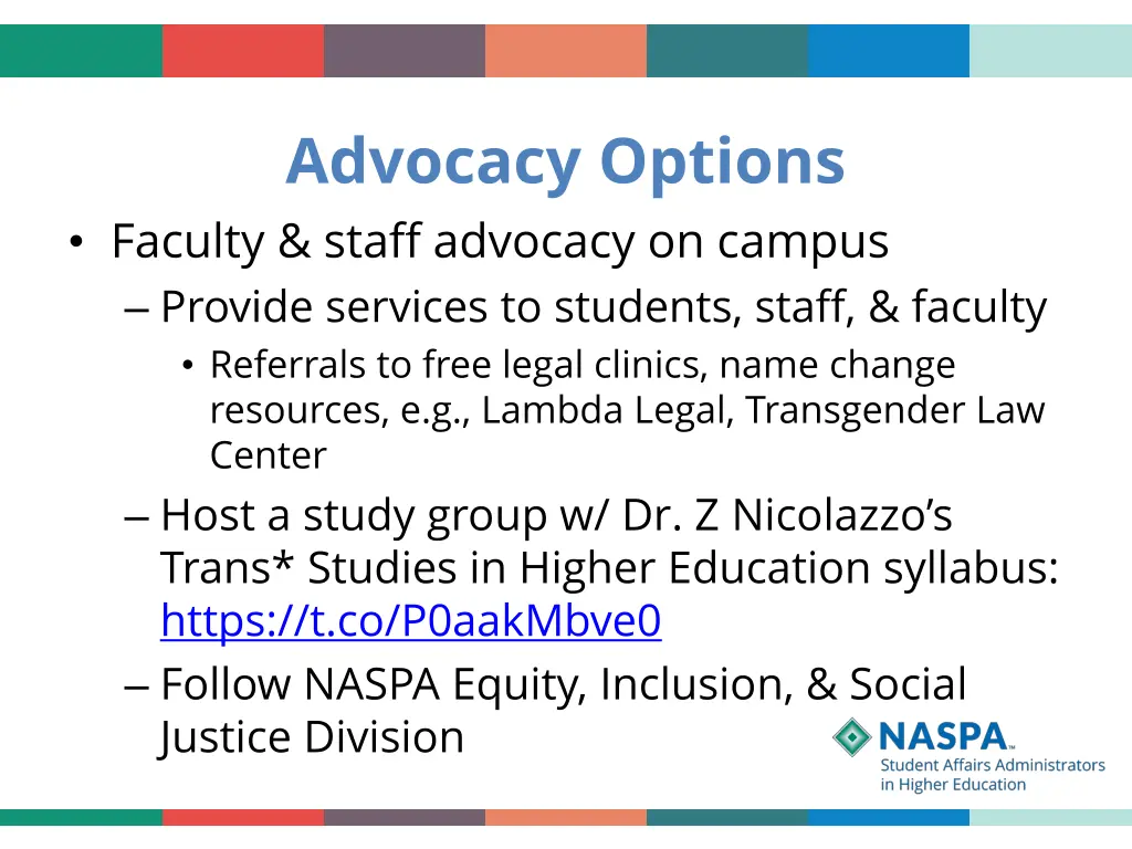 advocacy options faculty staff advocacy on campus 2