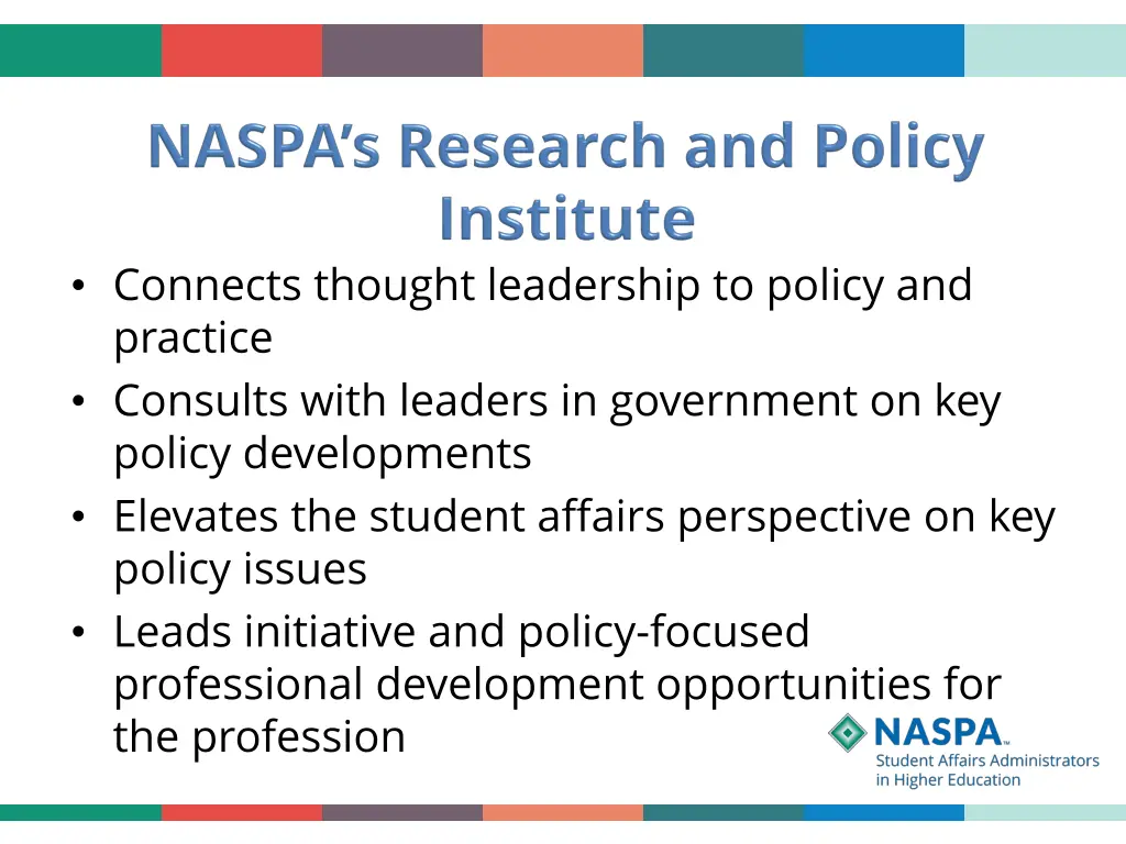 connects thought leadership to policy