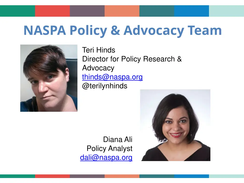 naspa policy advocacy team