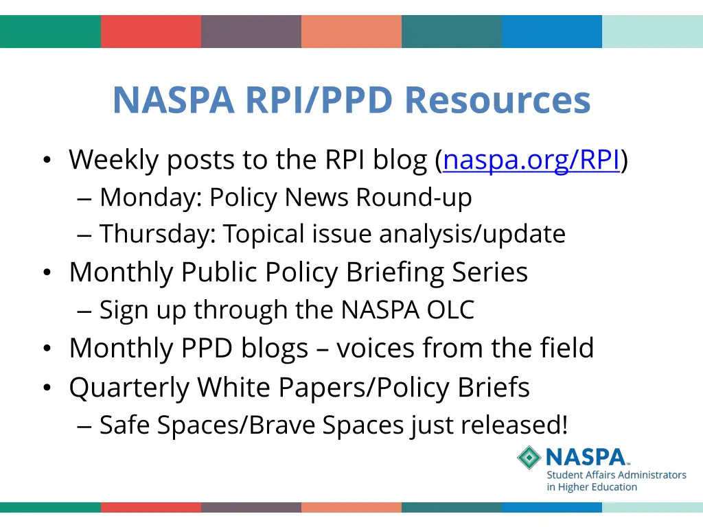 naspa rpi ppd resources