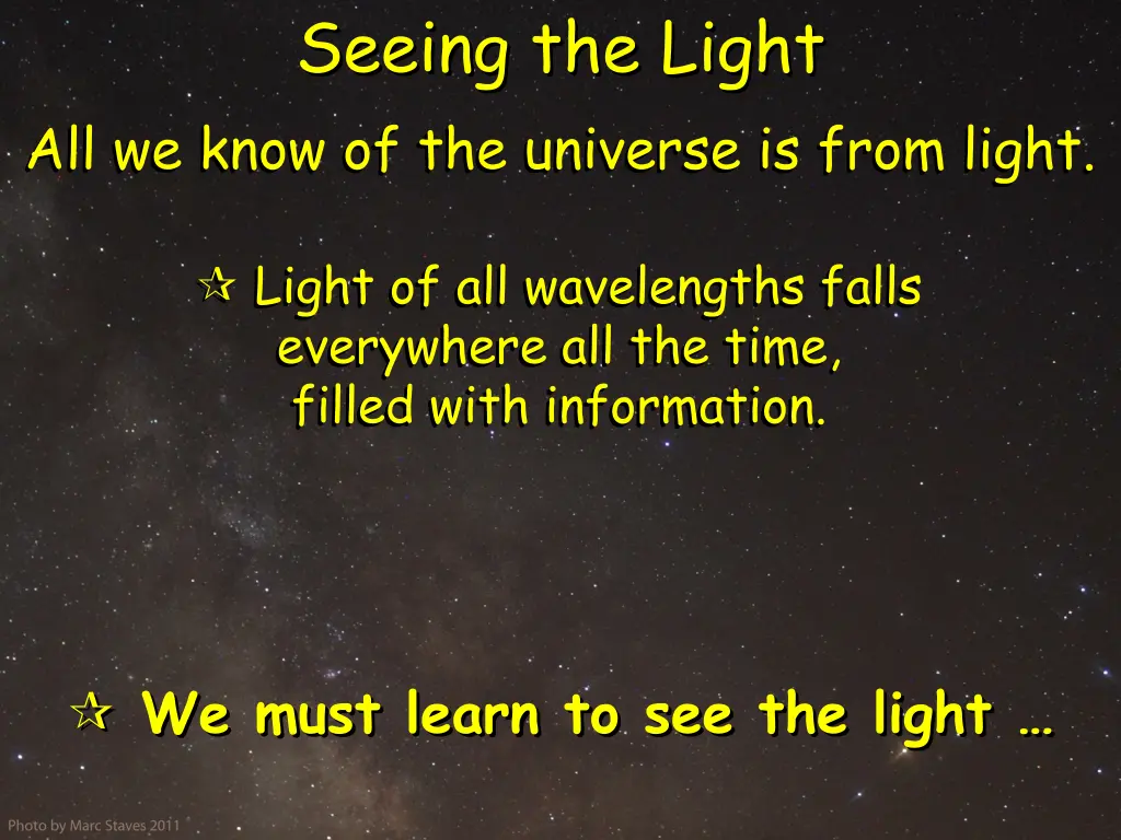seeing the light