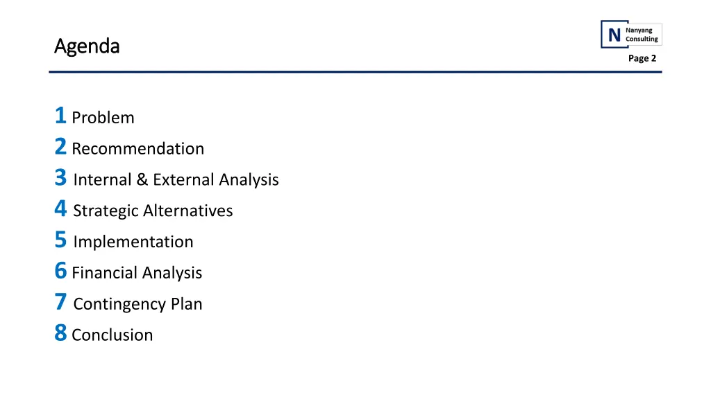 agenda agenda