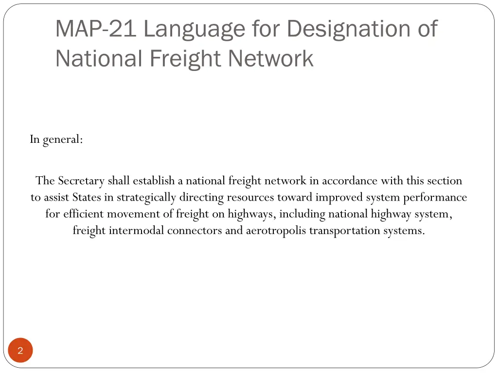 map 21 language for designation of national