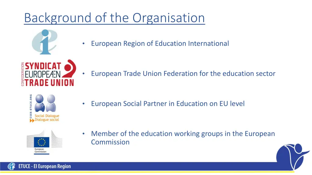 background of the organisation