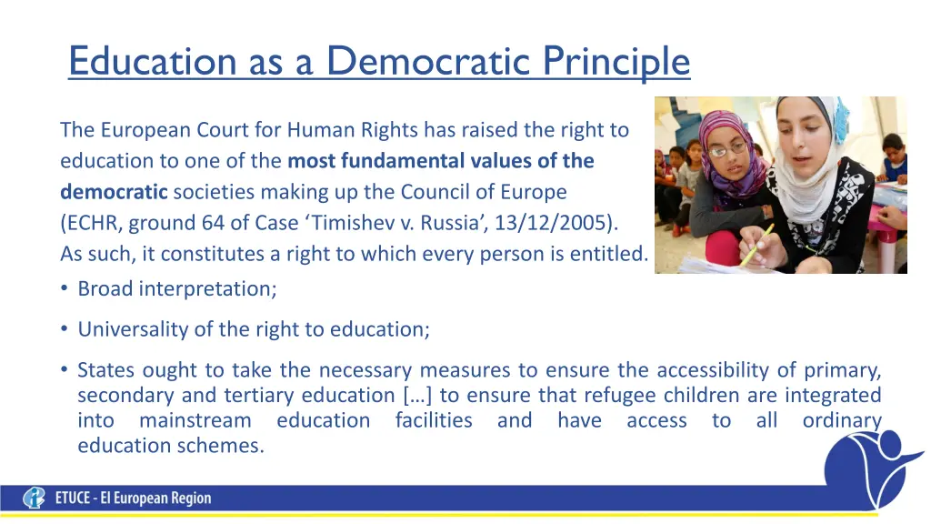 education as a democratic principle