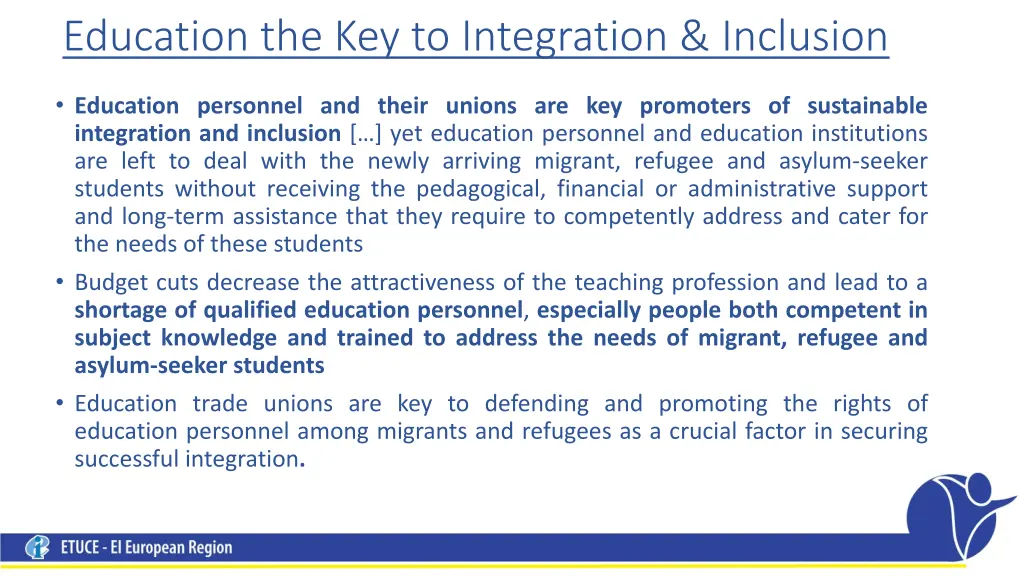 education the key to integration inclusion